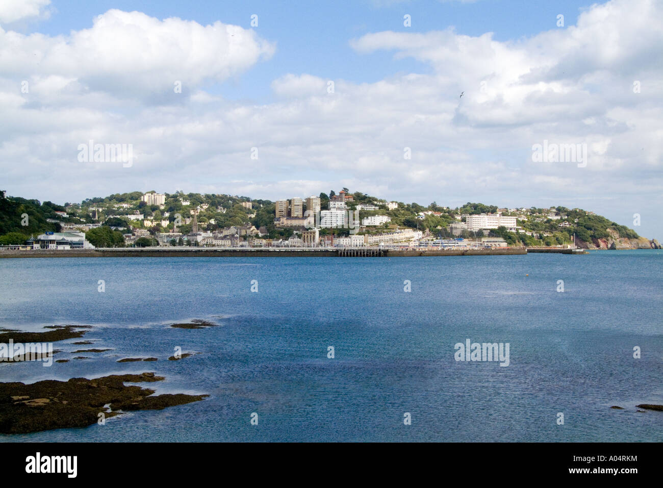 Village de Torquay Devon en Angleterre et de l'océan ville appelée la Riviera anglaise Torquay Devon Angleterre appelée la Riviera anglaise Banque D'Images