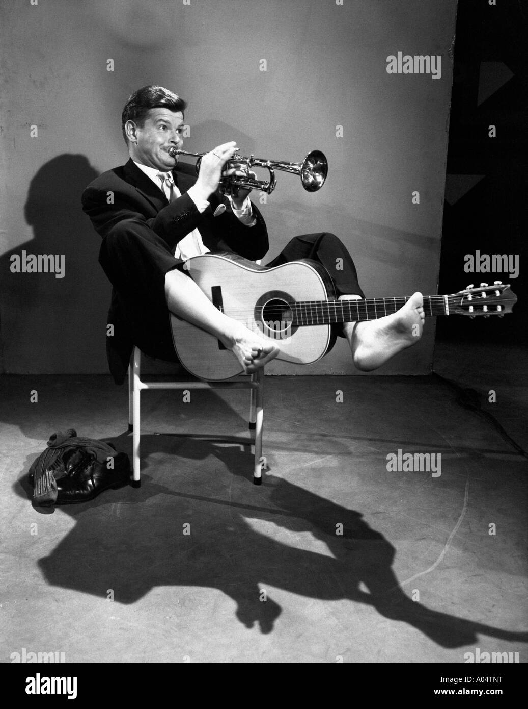 Le comédien britannique Benny Hill en 1957 Banque D'Images