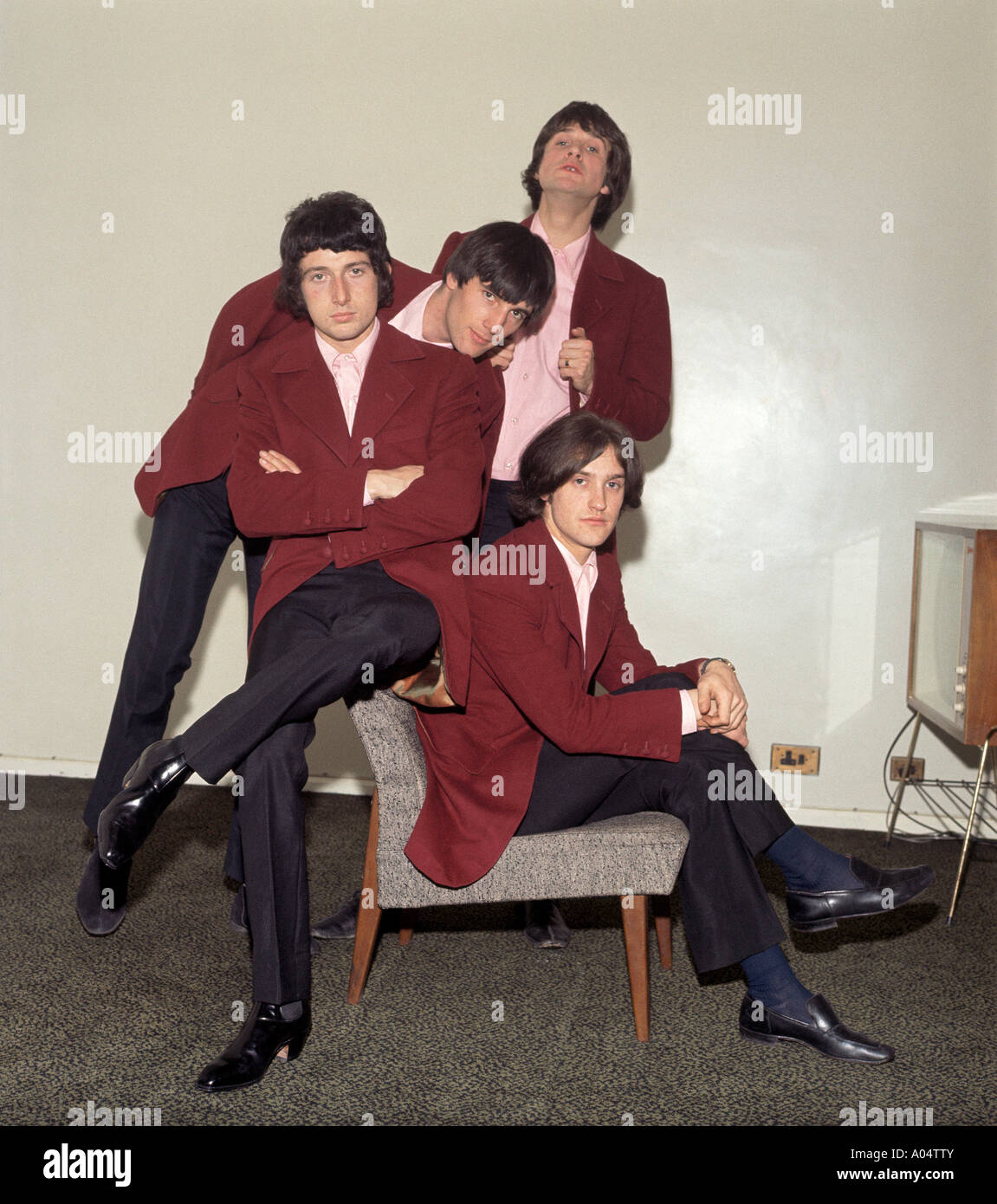 Groupe pop britannique KINKS en 1964 Banque D'Images