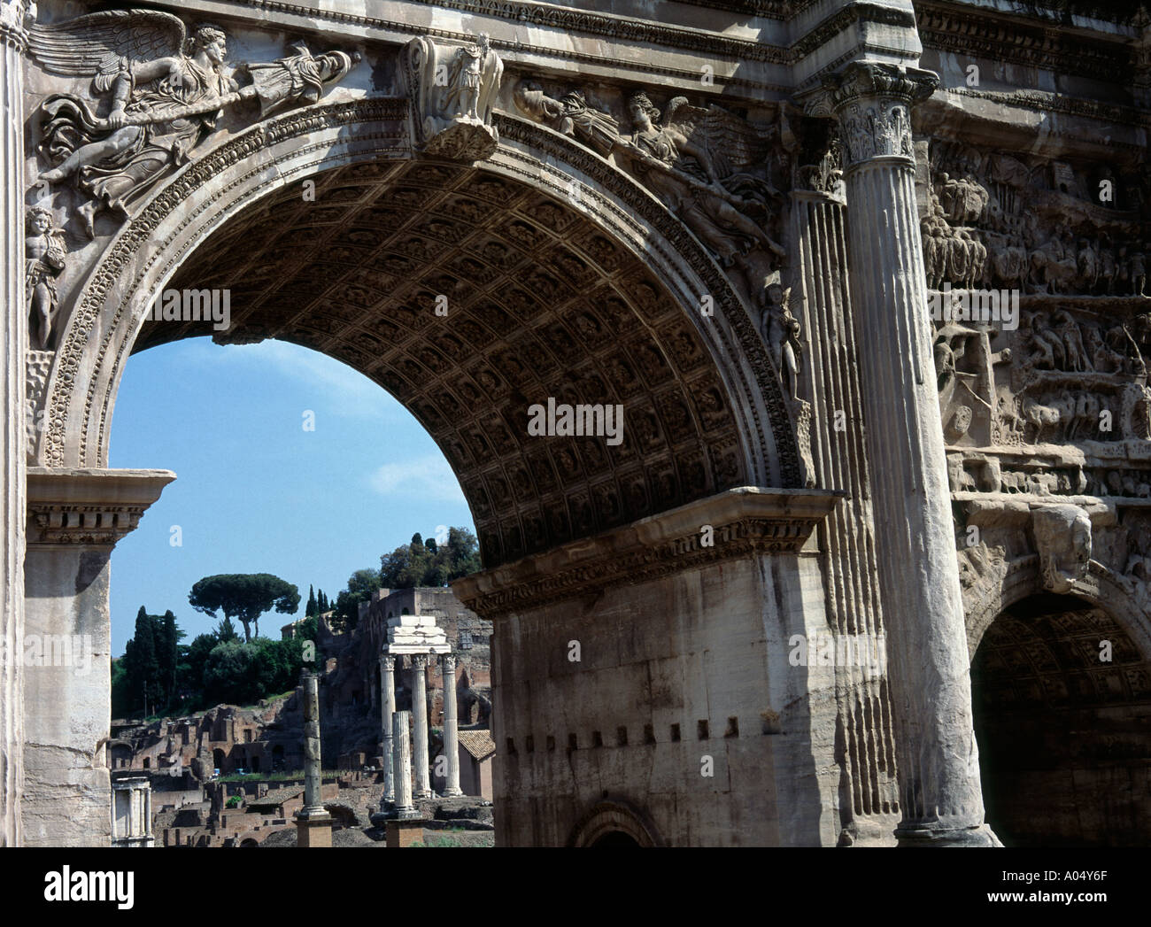 Arch of Septimius Severus Banque D'Images