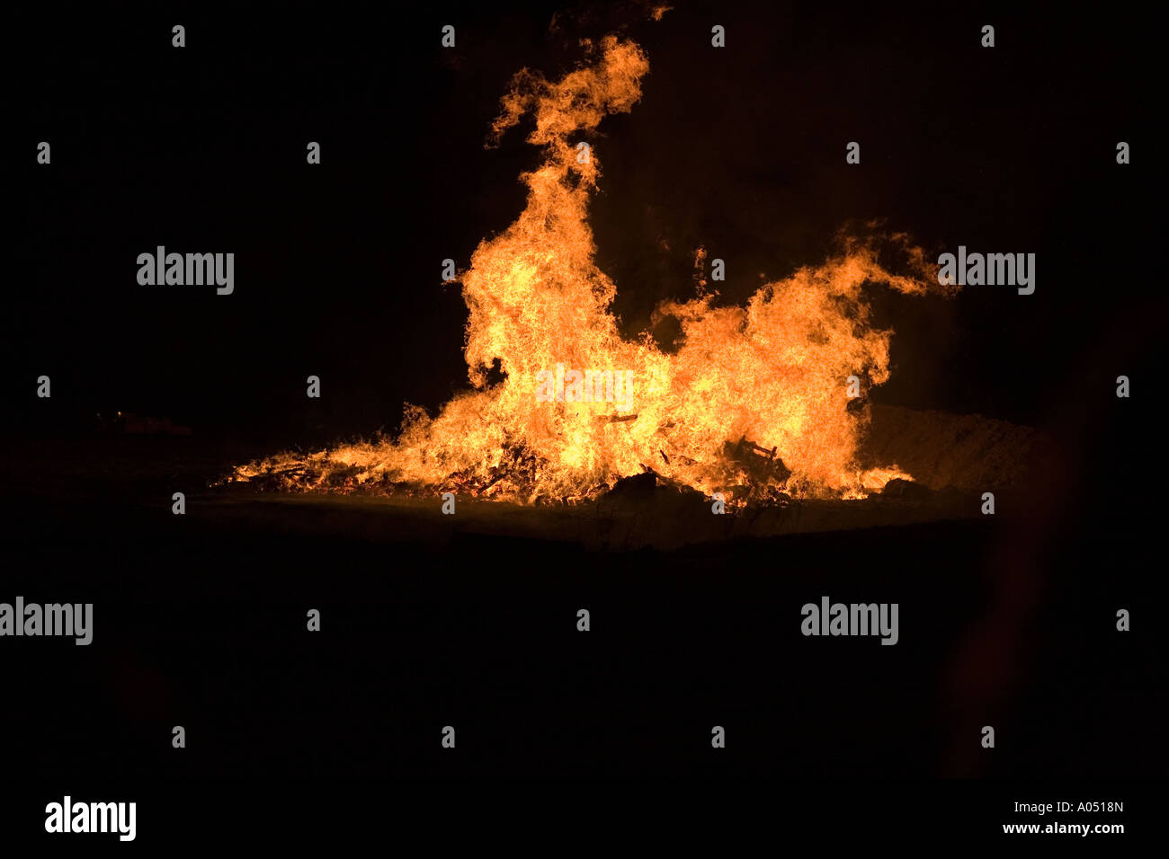 Feu de joie Banque D'Images