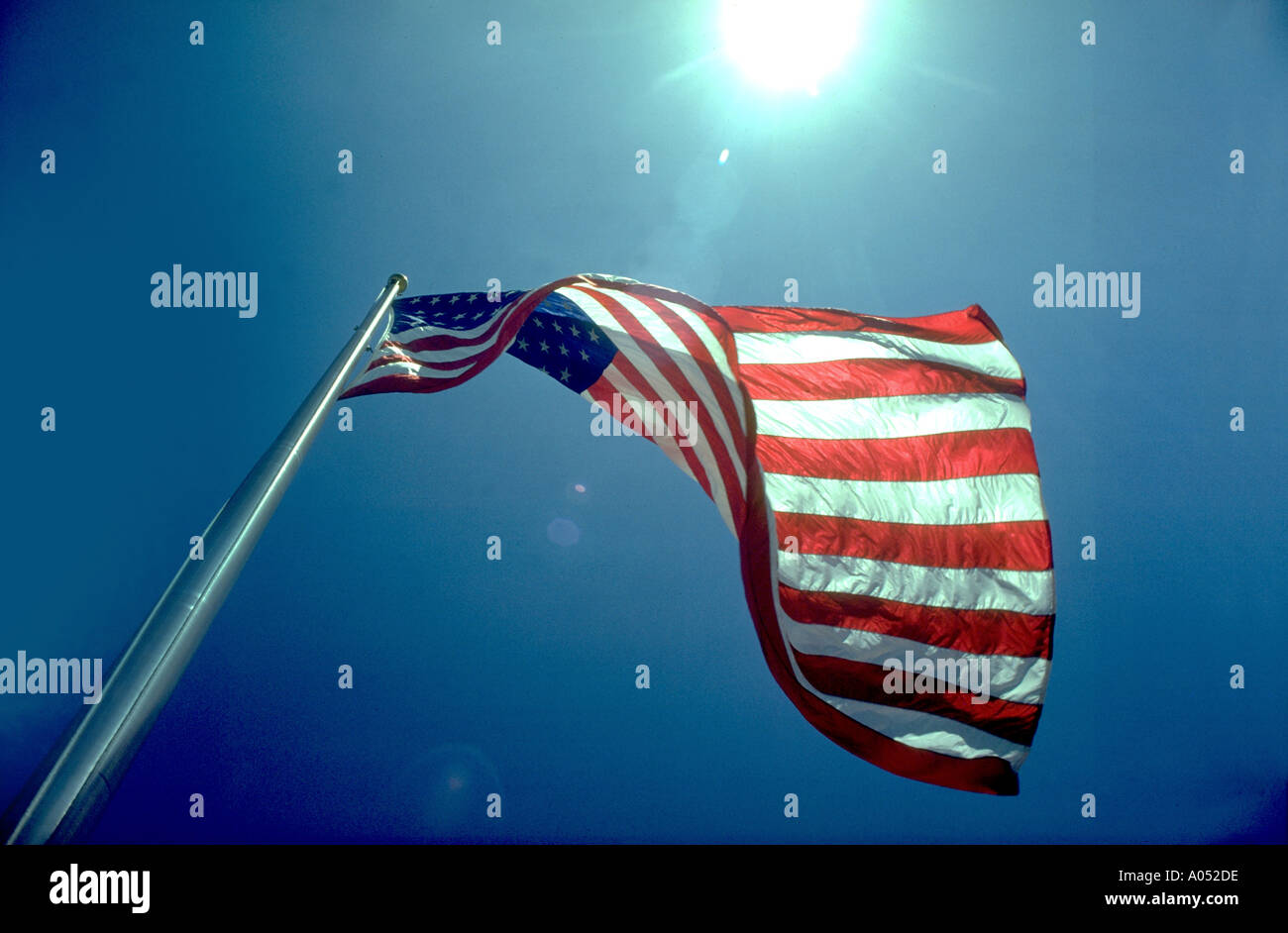 American Flag Flying Banque D'Images