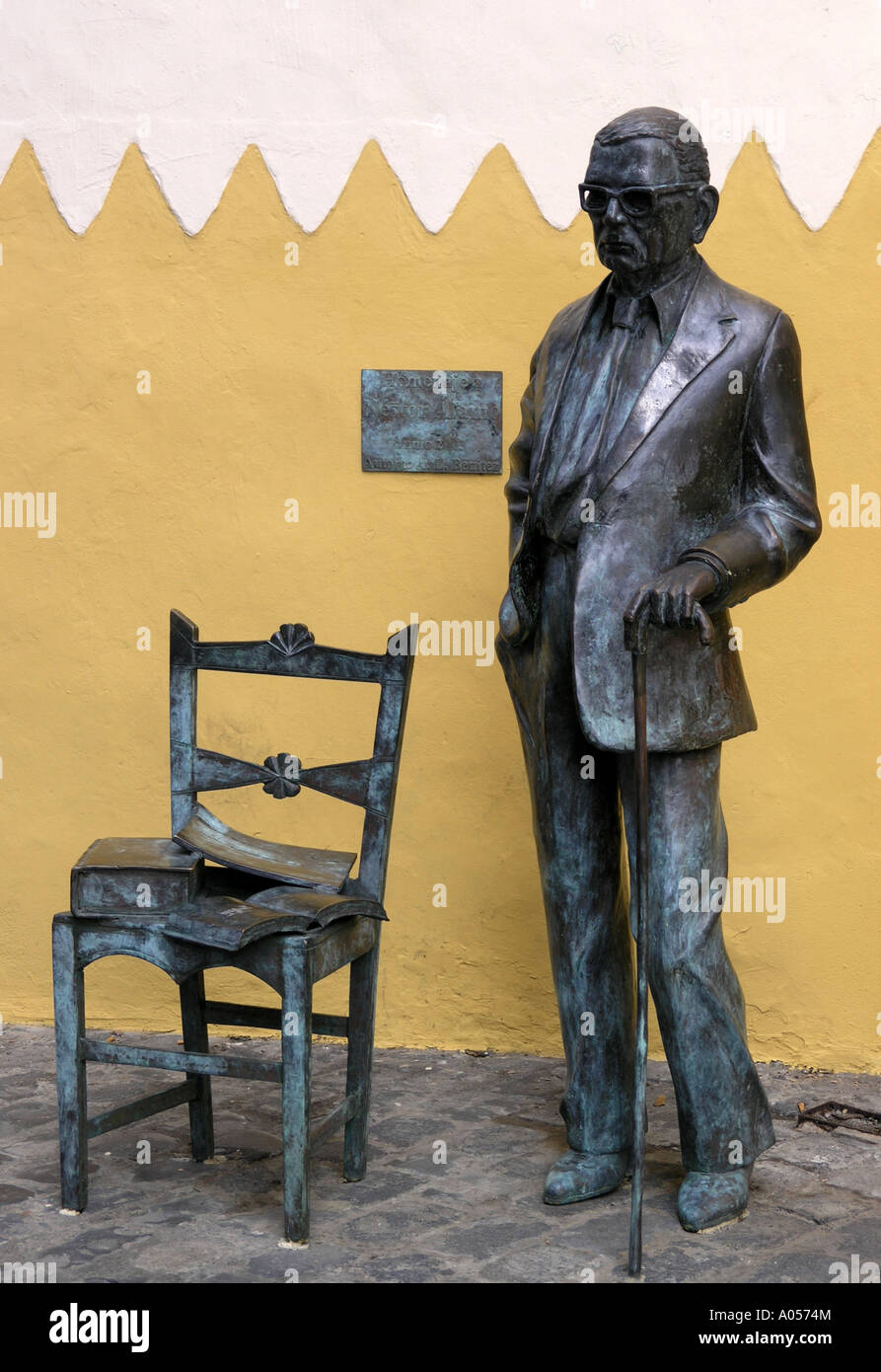 Néstor Álamo célèbre en grande canarie comme un écrivain Banque D'Images