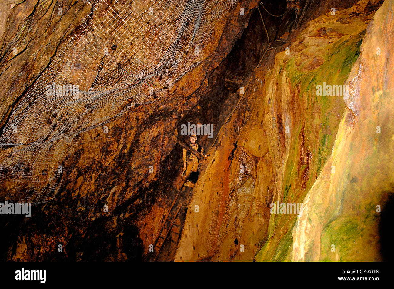 Afficher la mine de cuivre de Sygun North West Wales Snowdonia Beddgelert Banque D'Images