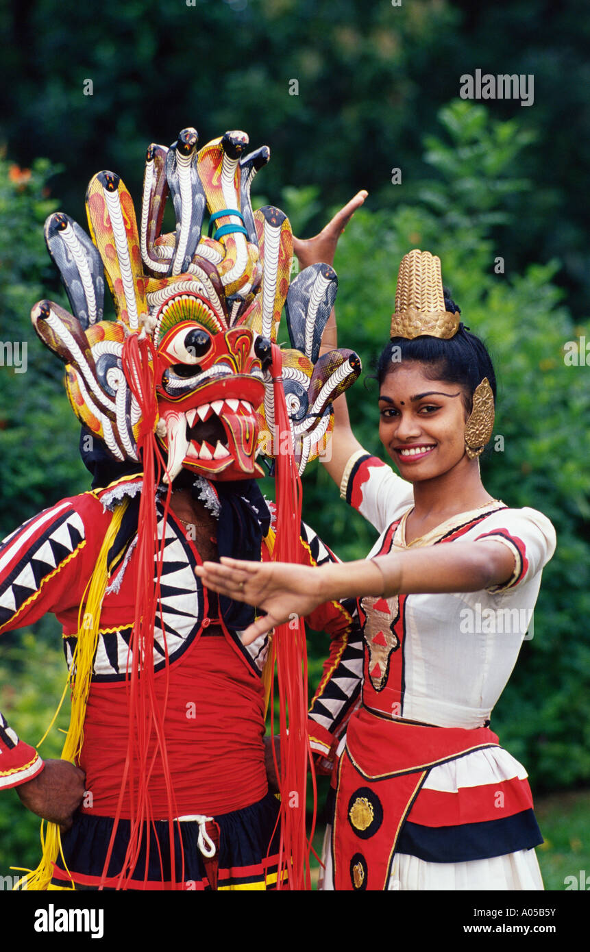 Danseurs de Kandy, Jour Banque D'Images