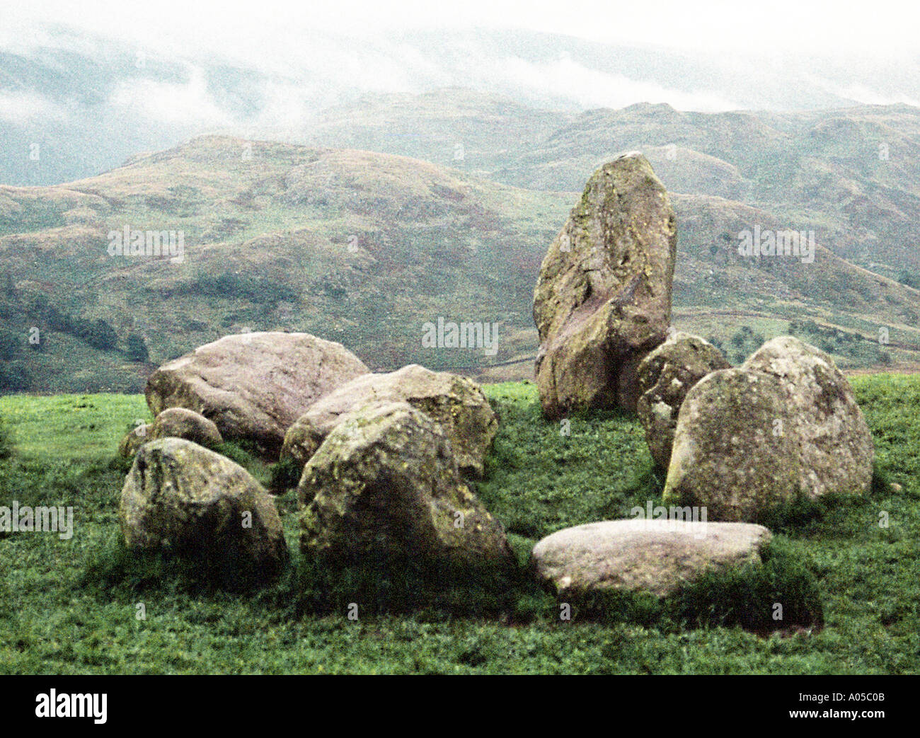 Le cercle de pierres de Castlerigg Banque D'Images