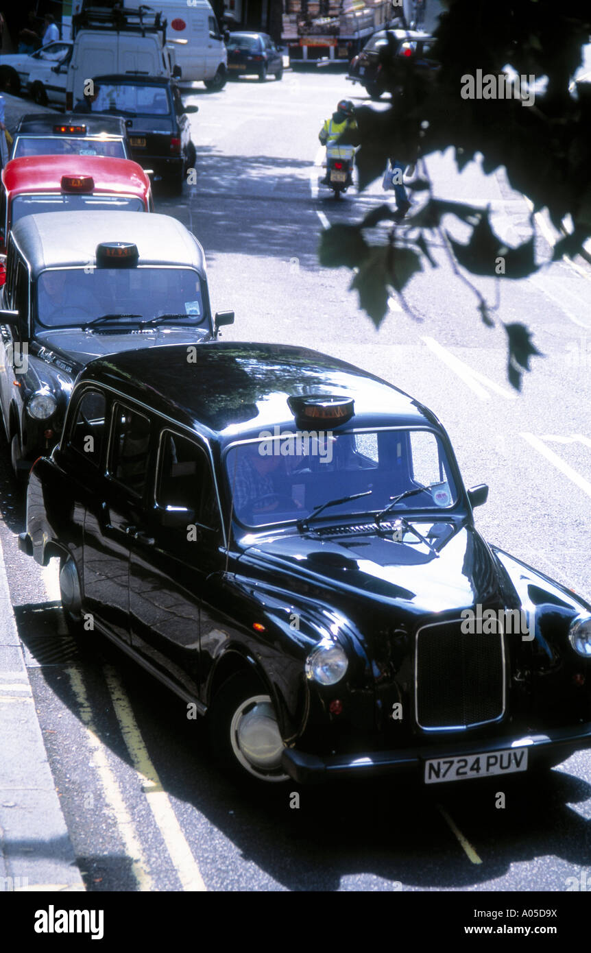 Londres, Transports, Taxis Banque D'Images