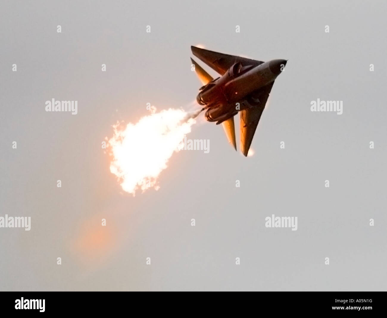 L'Australie jet F1-11 raaf airforce avec afterburner airshow 2006 Richmond Banque D'Images