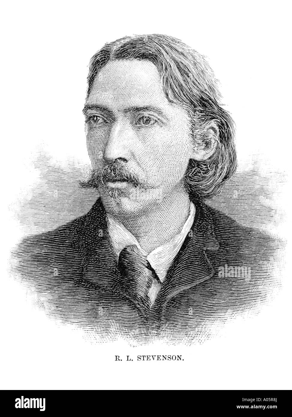 Portrait de Robert Lewis Balfour Stevenson Banque D'Images