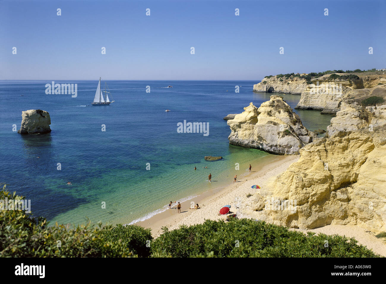 Algarve, Portugal, près de. Armacao De Pera, Vila Vita Parc beach Banque D'Images