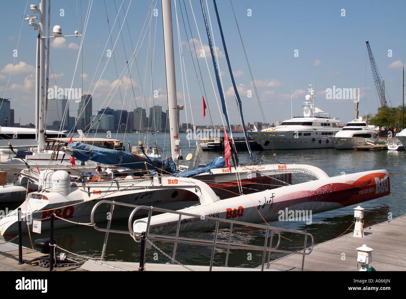 North Cove, Port de Plaisance, le World Financial Center, New York Banque D'Images