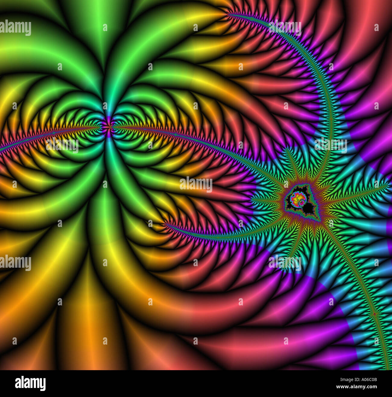 Ordinateur - fractal design abstrait Banque D'Images