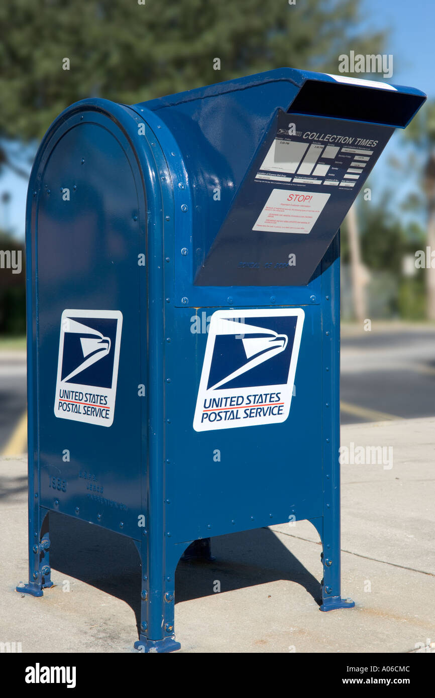 Mail Box, le Service postal des États-Unis, Haines City, Florida, USA Banque D'Images