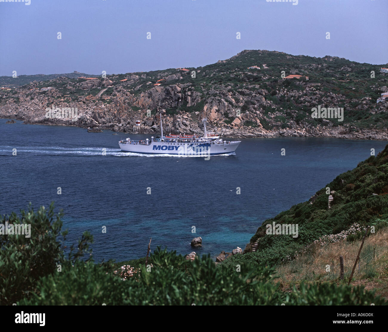 Ferry corse près de Santa Teresa di Gallura en Sardaigne Banque D'Images