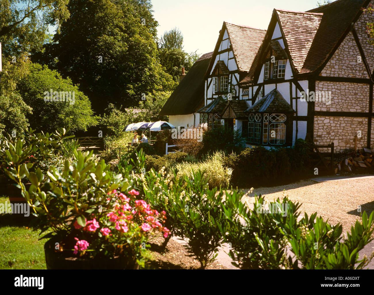 Woolstone Berkshire au Royaume-Uni l'Auberge du Cheval Blanc Banque D'Images