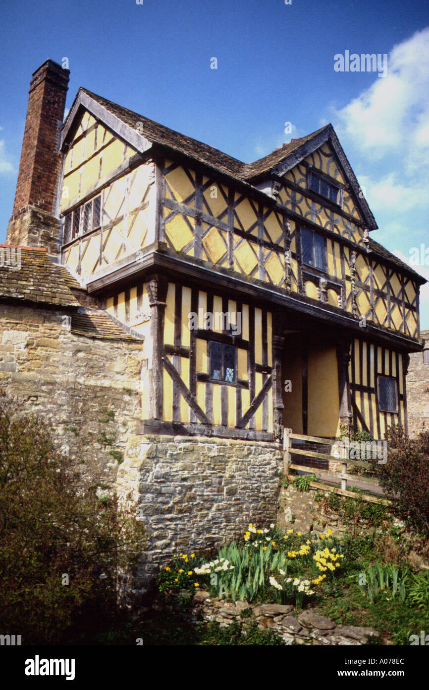 Stokesay Castle Craven Arms Shropshire Salop Angleterre Angleterre Europe Banque D'Images