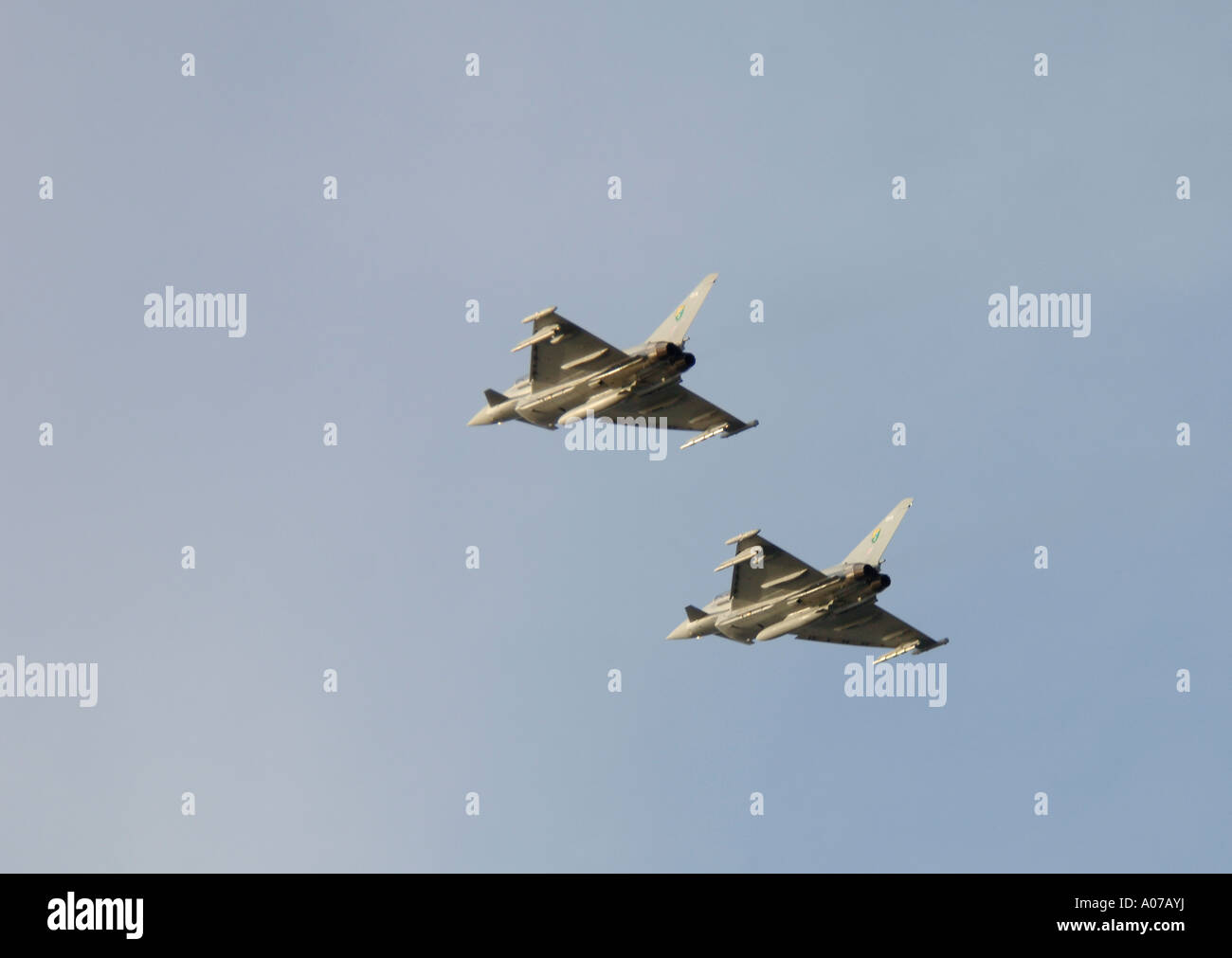 Lors d'un exercice à l'Eurofighter RAF Moray Ecosse. 4162-394 XAV Banque D'Images