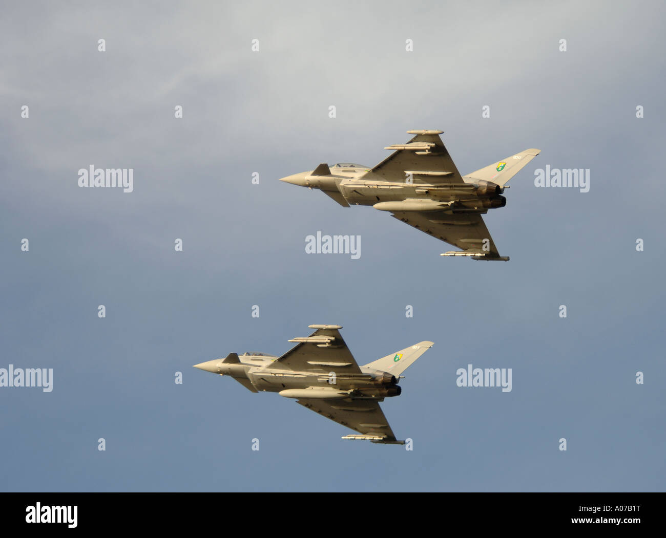 Lors d'un exercice à l'Eurofighter RAF Moray Ecosse. 4164-394 XAV Banque D'Images