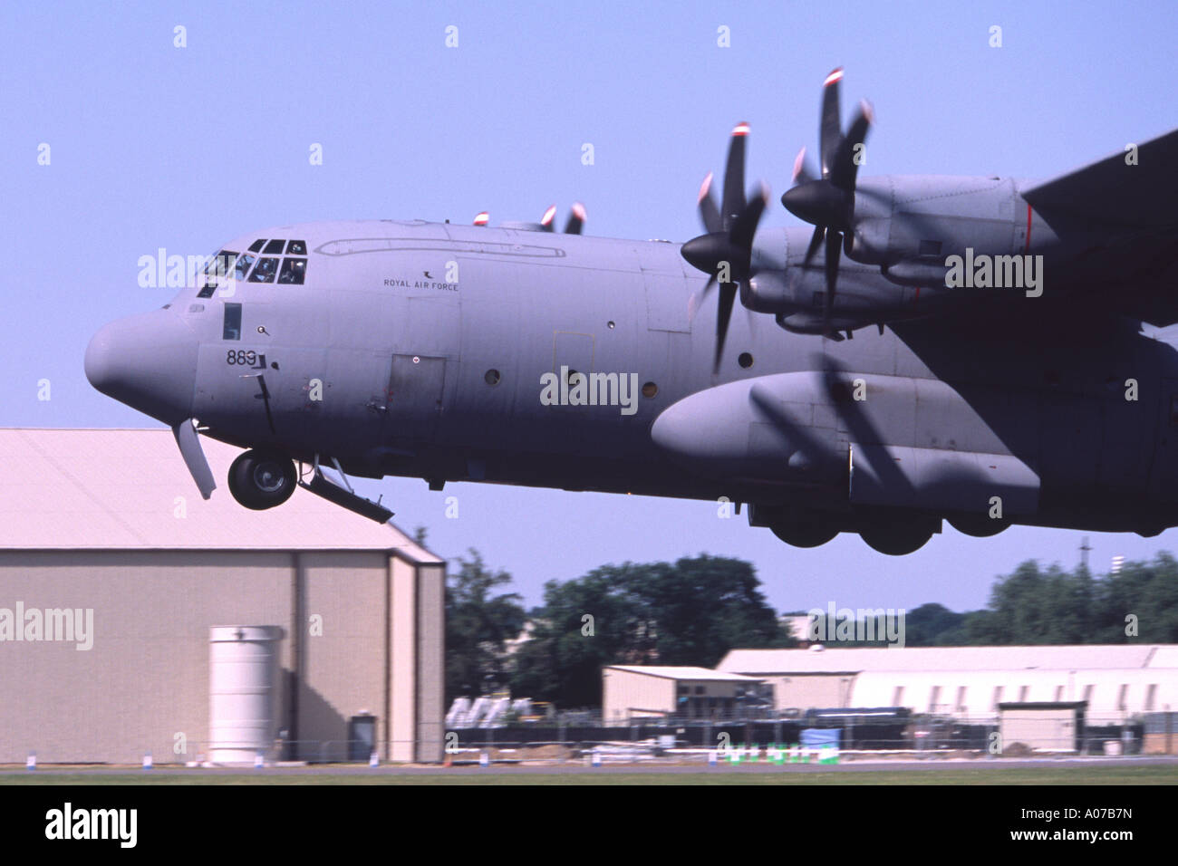 Lockheed C-130 Hercules C5 exploité par la RAF à Fairford RIAT Banque D'Images