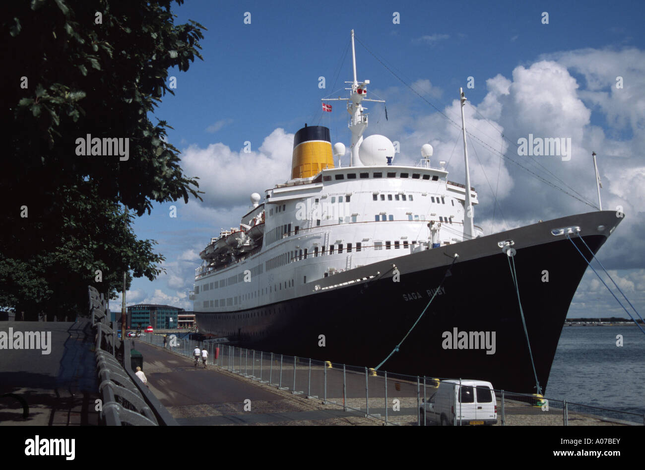 La Saga Cruises cruise ship Saga Rubis à Langelinie à Copenhague. Banque D'Images