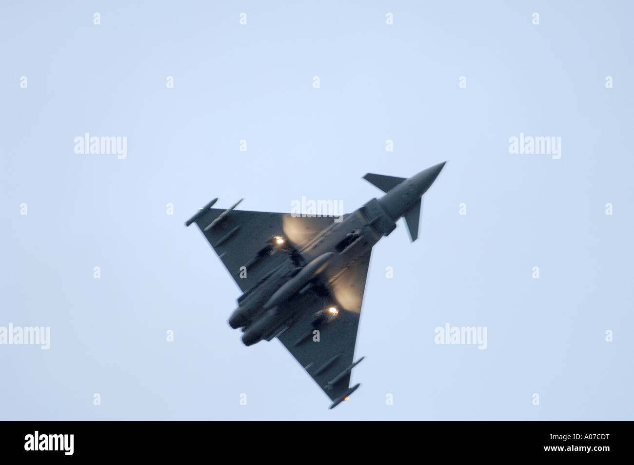 Lors d'un exercice à l'Eurofighter RAF Moray Ecosse. 4110-390 XAV Banque D'Images