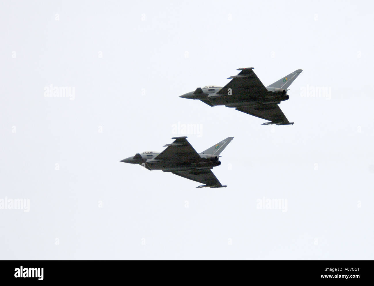 Lors d'un exercice à l'Eurofighter RAF Moray Ecosse. 4112-390 XAV Banque D'Images