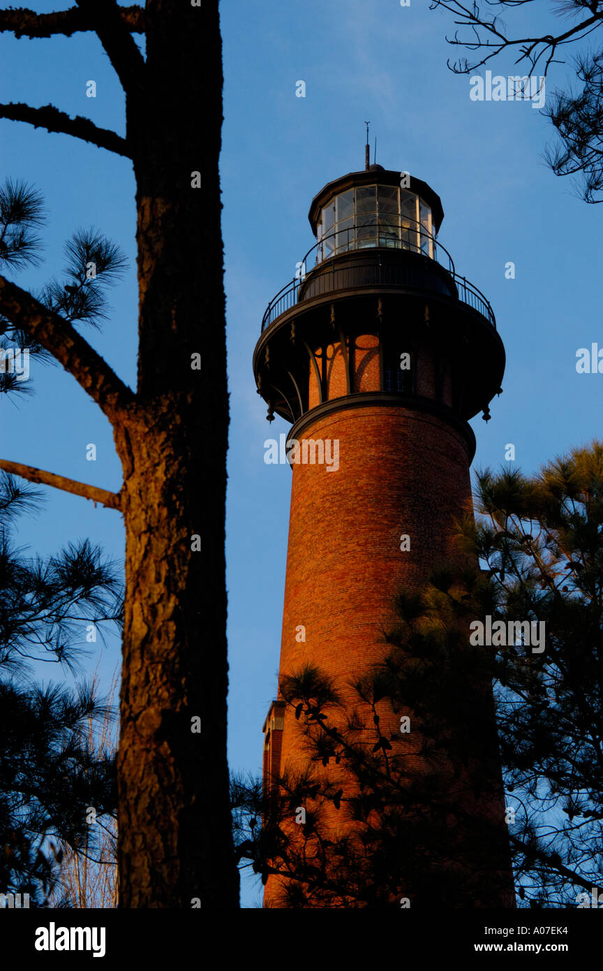 Currituck Beach Lighthouse at Corolla North Carolina USA Banque D'Images