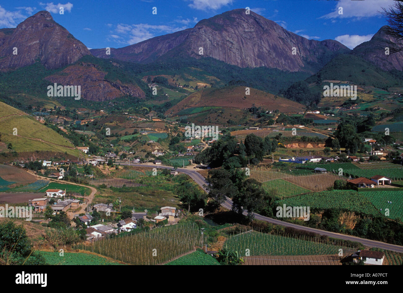 Les petits propriétaires terriens près de Nova Friburgo ville l'État de Rio de Janeiro Brésil Banque D'Images