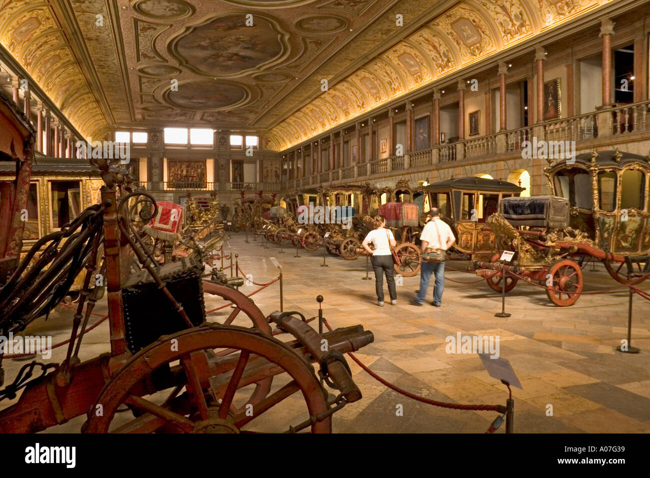 Lisbonne Portugal Lisbonne Portugal Museu Nacional dos Coches entraîneur National Museum Banque D'Images