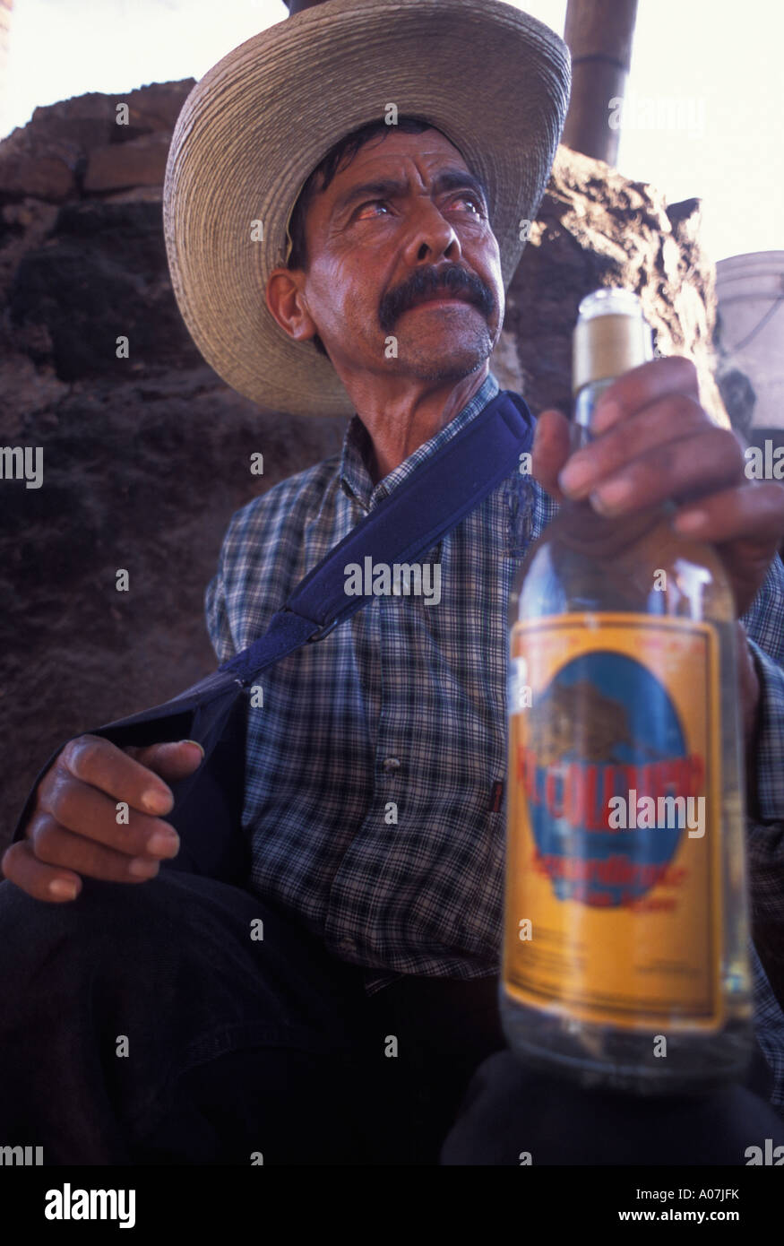 Petit producteur de tequila, El columpio mill, Tequila city, au Mexique. Banque D'Images