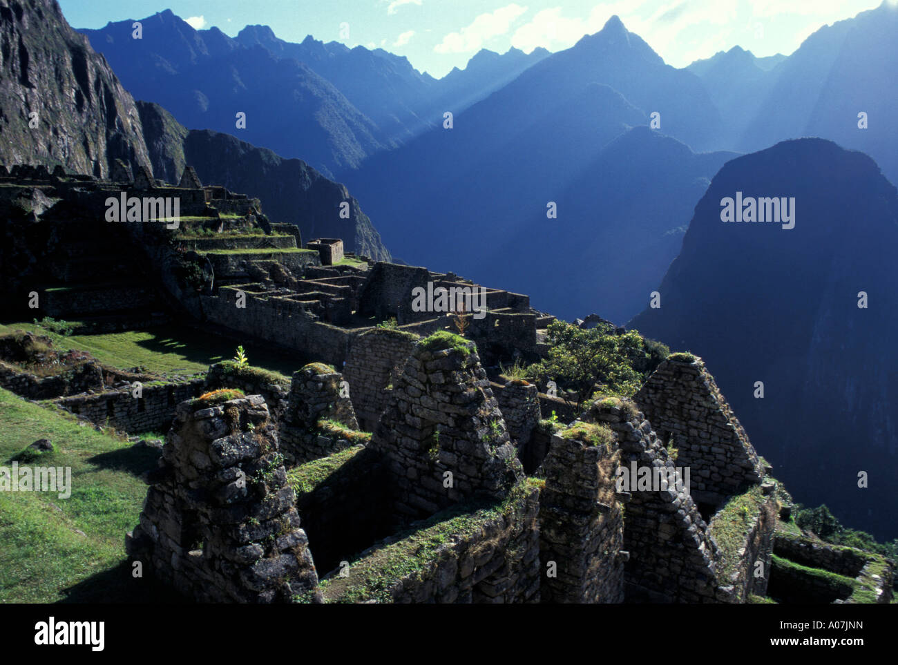 Machu Pichu, Maras, Pérou. Banque D'Images