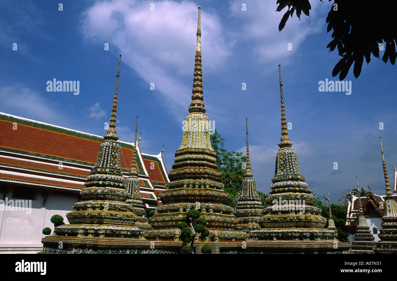 Temple de Wat Pho à Bangkok Banque D'Images