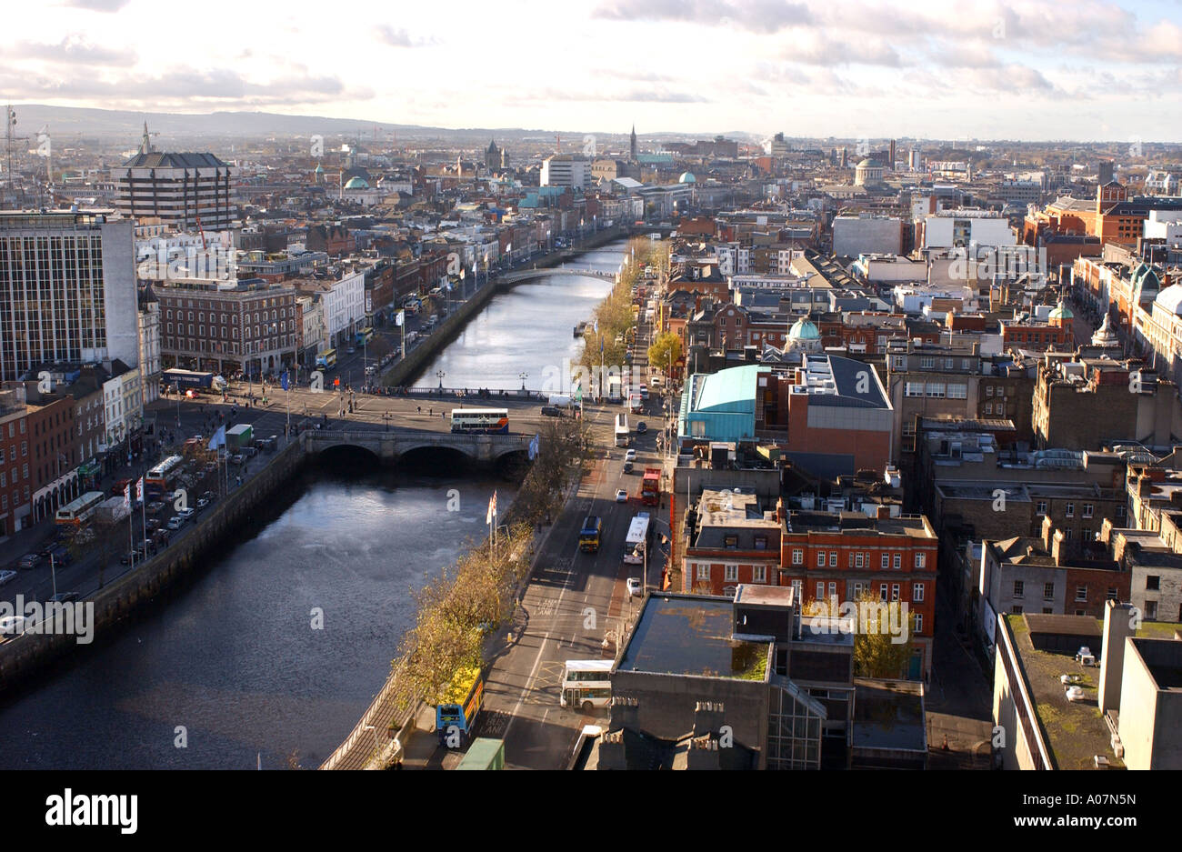 Carte Postale Map of Dublin, Irlande