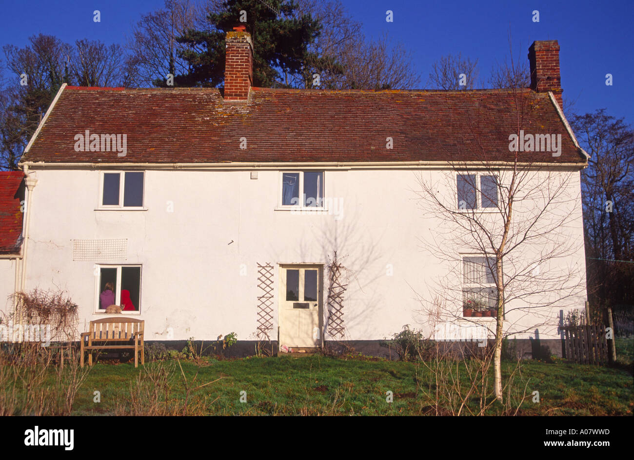Le comté de Suffolk en Angleterre cottage détaché Banque D'Images
