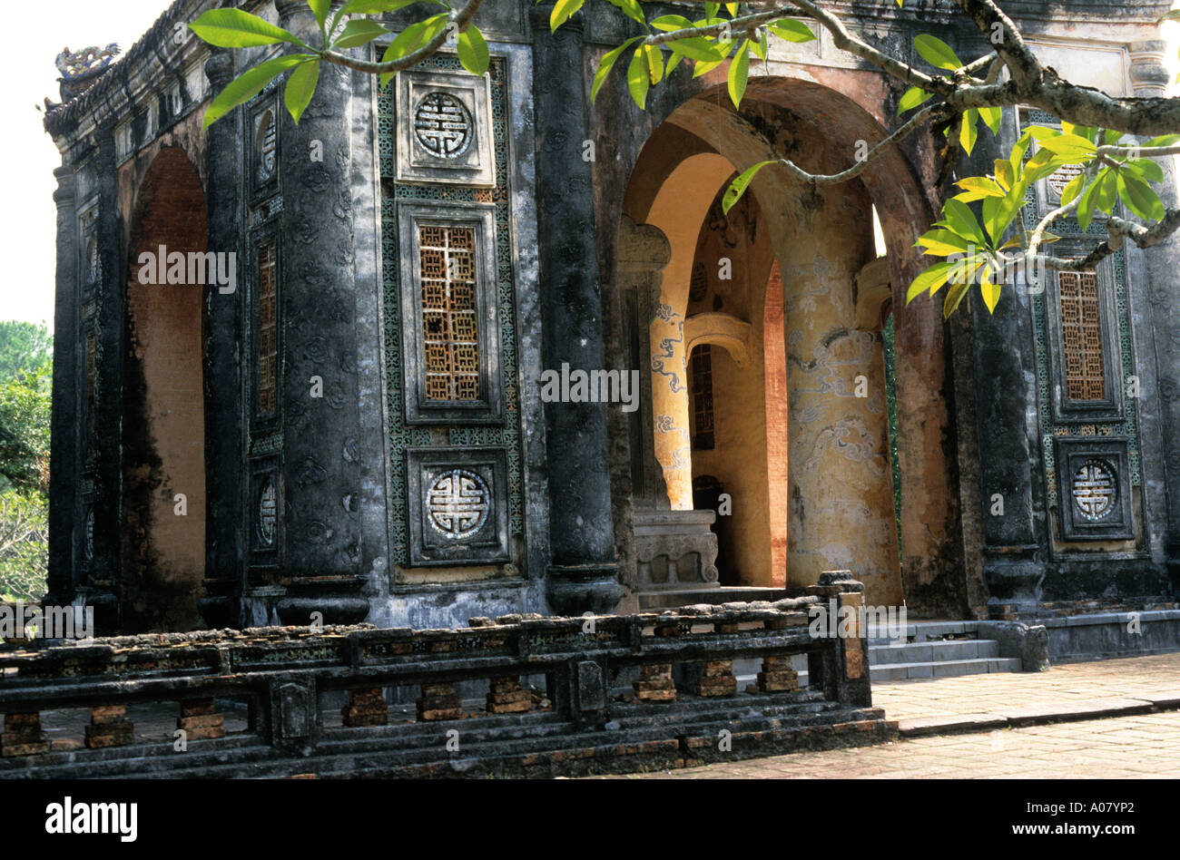 Tombeau de l'Empereur Tu Duc Hue Vietnam Banque D'Images
