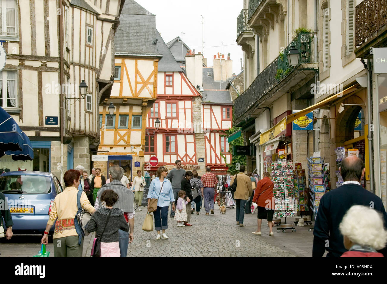 Le centre-ville de Vannes Photo Stock - Alamy
