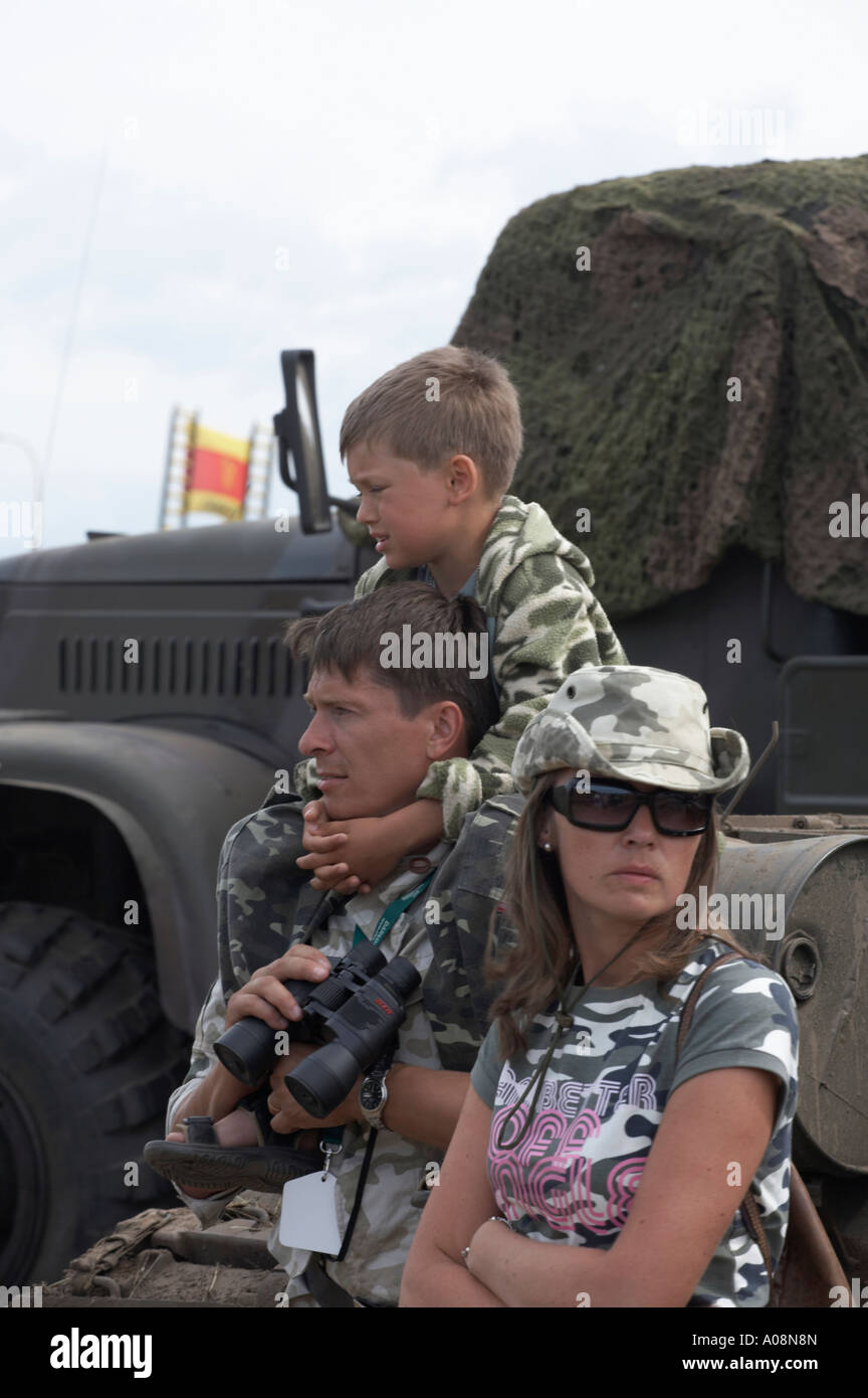 Rallye International de véhicules militaires historiques tenue à Darlowo Pologne Juin 2006 Banque D'Images