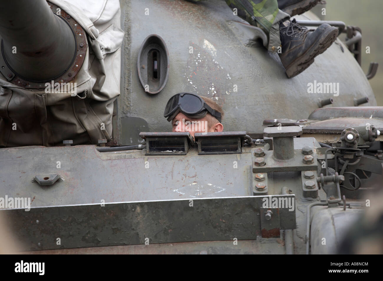 Rallye International de véhicules militaires historiques tenue à Darlowo Pologne Juin 2006 Banque D'Images