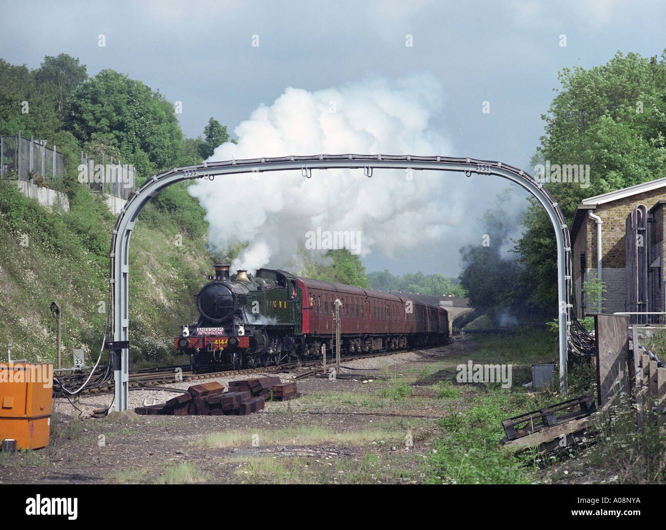 Train à vapeur Chorleywood dans le cadre de l'équipe 'Underground' sur la série de trains spéciaux. Banque D'Images