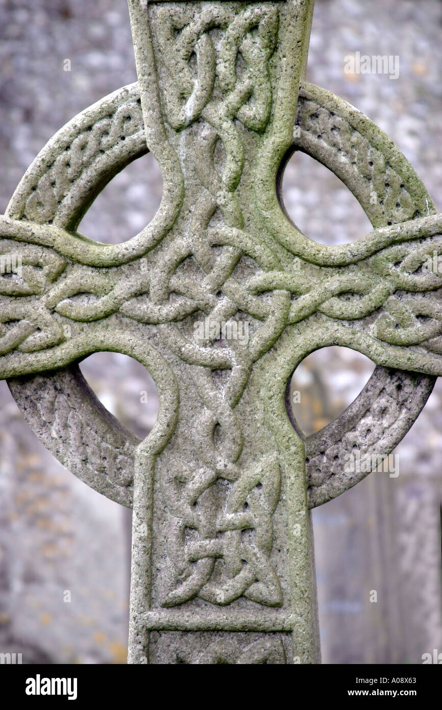 Anglo saxon Cross Banque D'Images