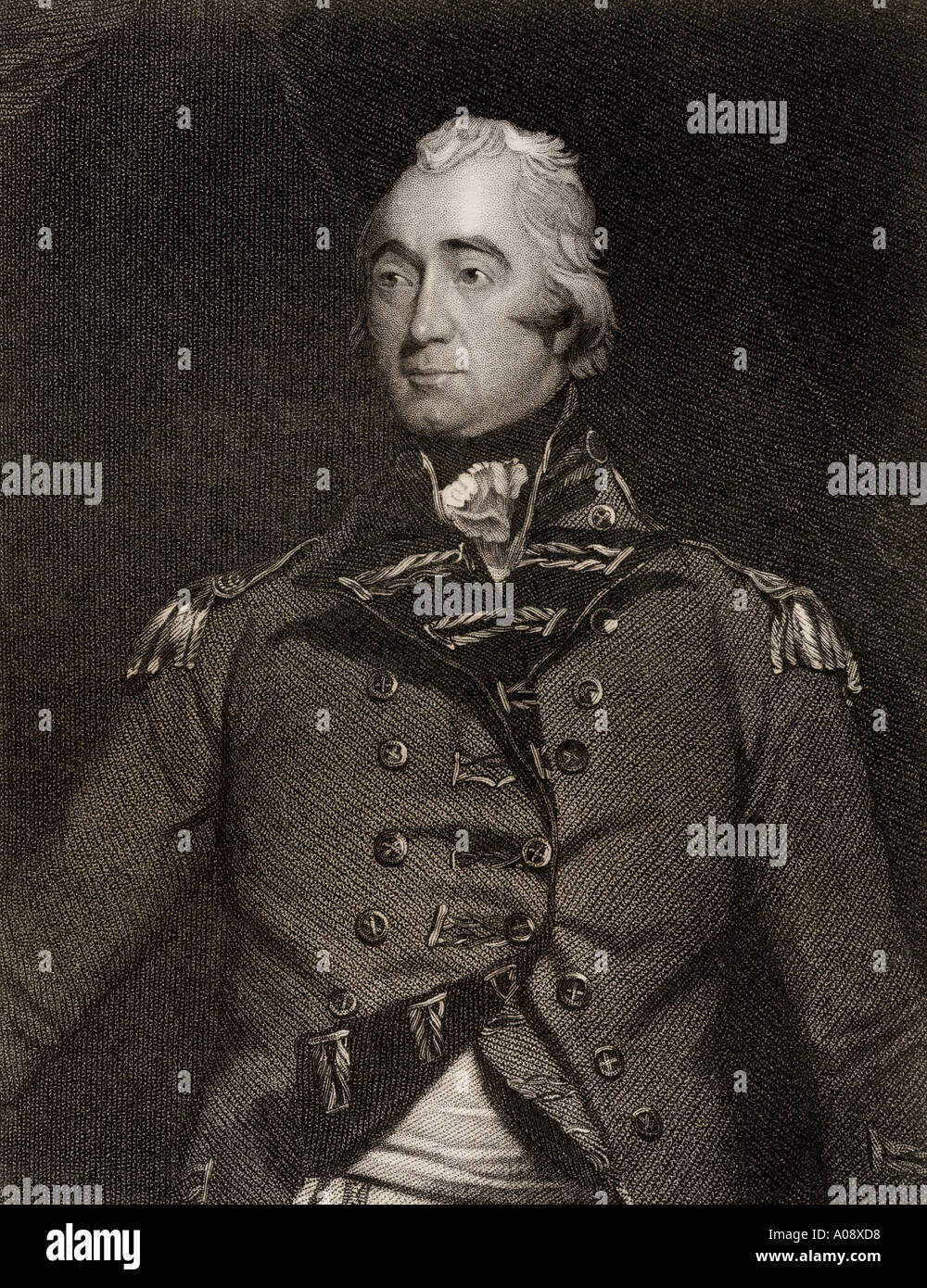 Francis Rawdon Hastings, 1er marquis de Hastings, 1754 -1826. Soldat et homme d'anglais. Commandant en chef en Inde, 1813 - 1822. Banque D'Images