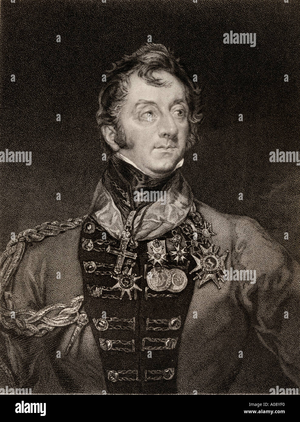 Sir Charles William Doyle, 1770 - 1842. Officier de l'armée britannique. Banque D'Images