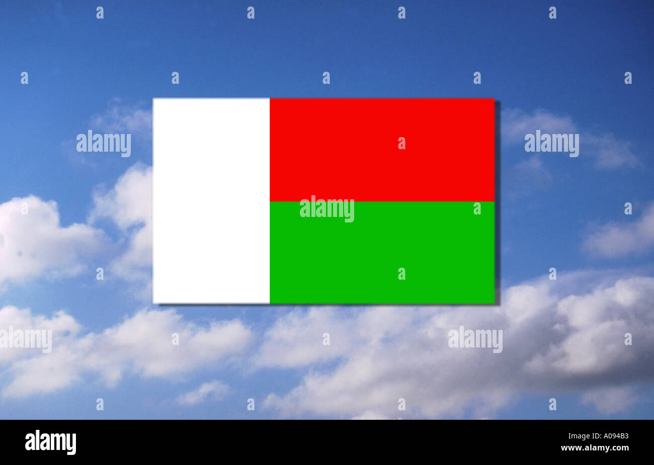 Pavillon de l'Afrique Madagascar Madagascar Banque D'Images