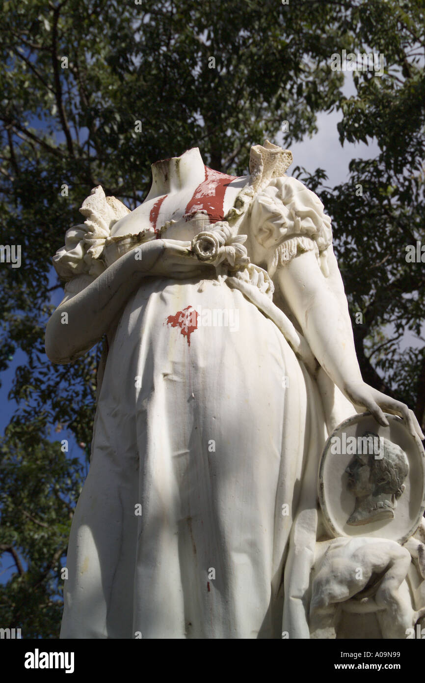 [Statue Impératrice Joséphine] 'Fort de France Banque D'Images