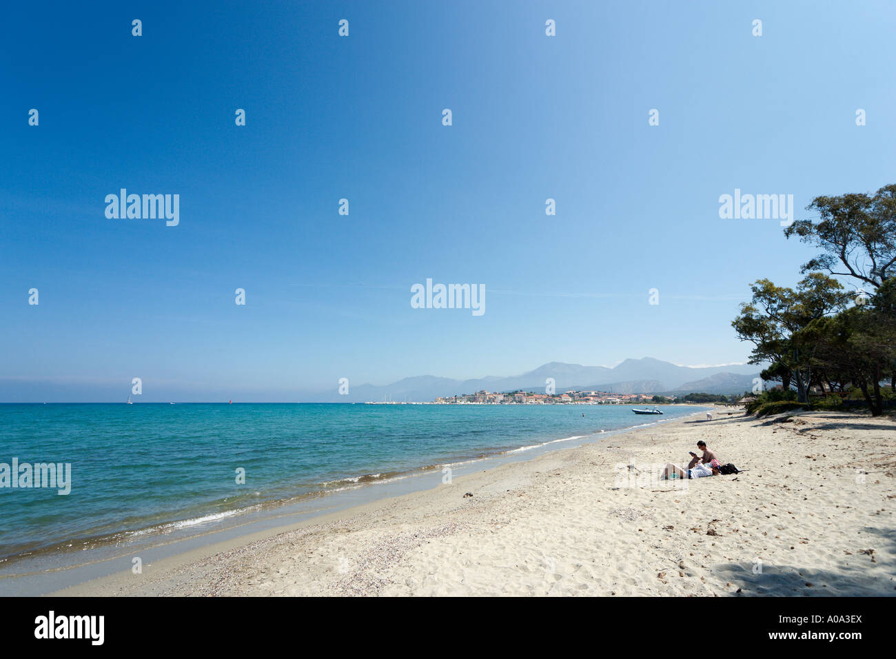 Plage De St Florent Nebbio Corse France Banque Dimages