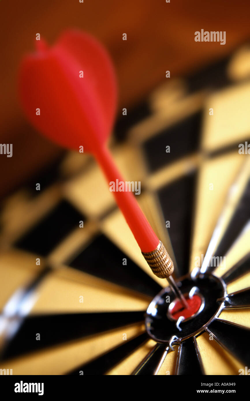 Dart à Bullseye Banque D'Images