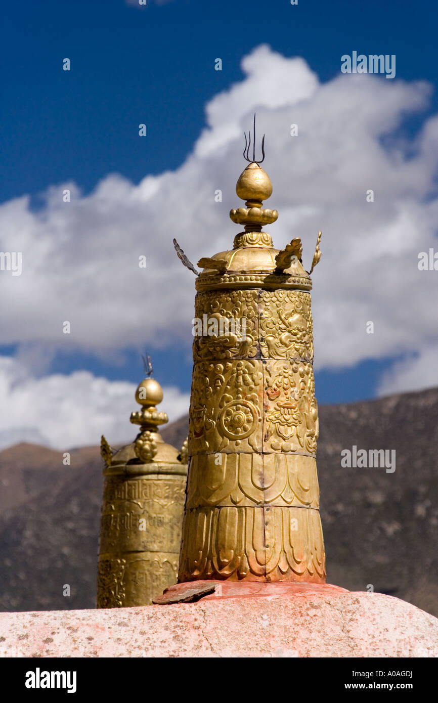 Monastère de Samye près de Tsetang dans la région autonome du Tibet en Chine Banque D'Images
