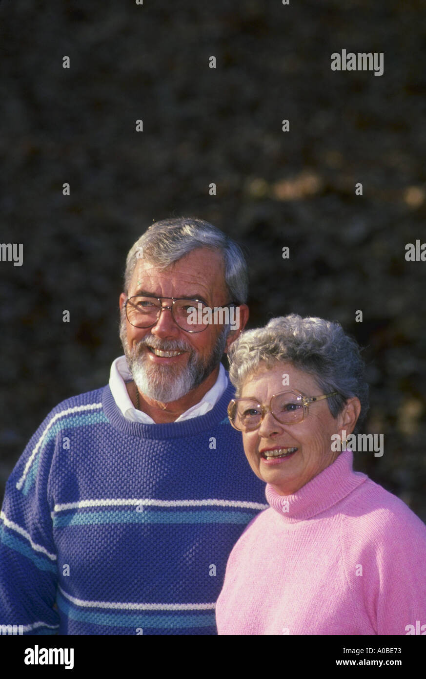 D'âge mûr en bois avec d'automne feuillage Banque D'Images