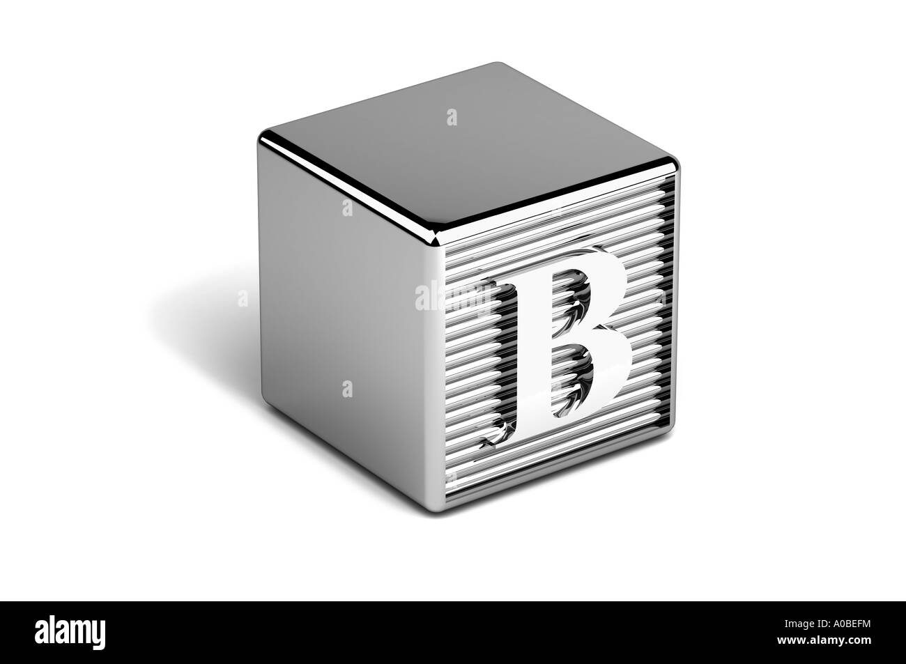Lettre Alphabet B block Banque D'Images