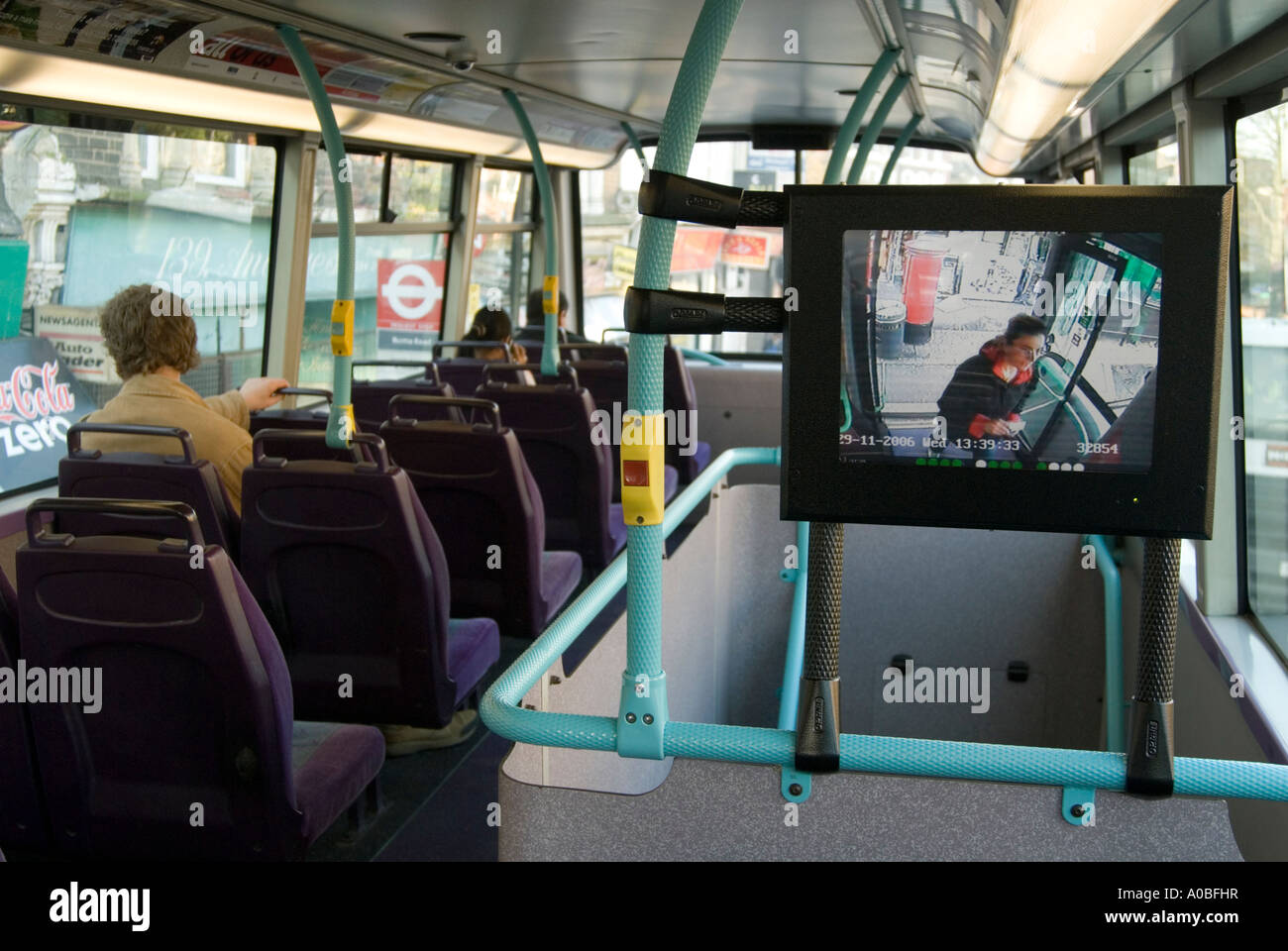 Caméra de surveillance sur le bus, UK Photo Stock - Alamy